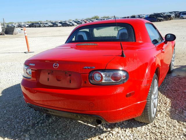 JM1NC26F470130006 - 2007 MAZDA MX-5 MIATA RED photo 4