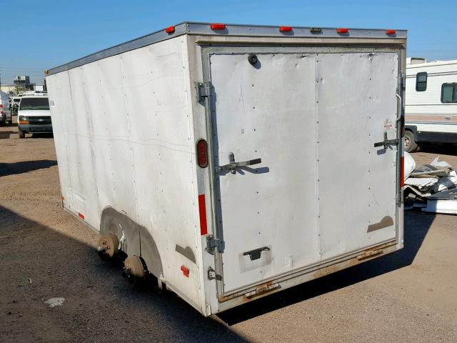 1WF200F22B7039300 - 2011 WELLS CARGO TRAILER WHITE photo 3