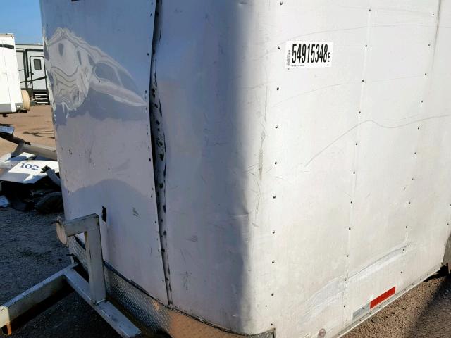 1WF200F22B7039300 - 2011 WELLS CARGO TRAILER WHITE photo 9