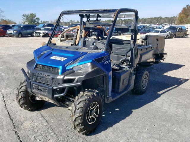 4XAUH9EA9EG866558 - 2014 POLARIS RANGER 900 BLUE photo 2