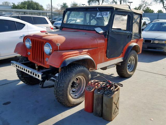 57548161508 - 1964 JEEP CJ-5 ORANGE photo 2