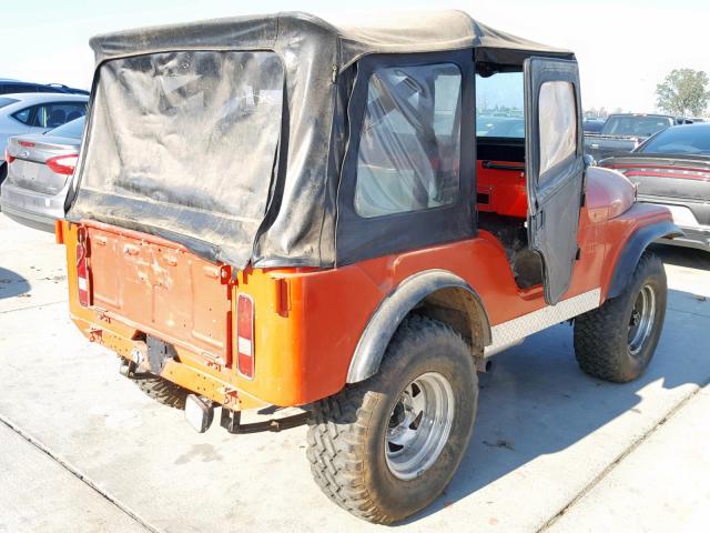 57548161508 - 1964 JEEP CJ-5 ORANGE photo 4