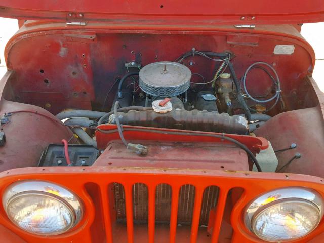 57548161508 - 1964 JEEP CJ-5 ORANGE photo 7