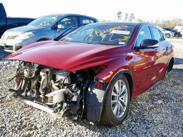 SJKCH5CP6HA014449 - 2017 INFINITI QX30 BASE RED photo 2