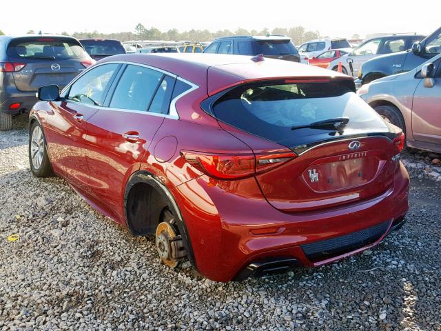 SJKCH5CP6HA014449 - 2017 INFINITI QX30 BASE RED photo 3