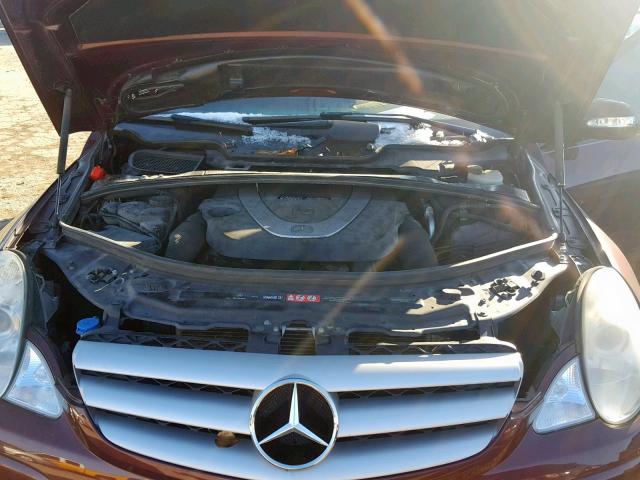 4JGCB65E36A031806 - 2006 MERCEDES-BENZ R 350 BLACK photo 7