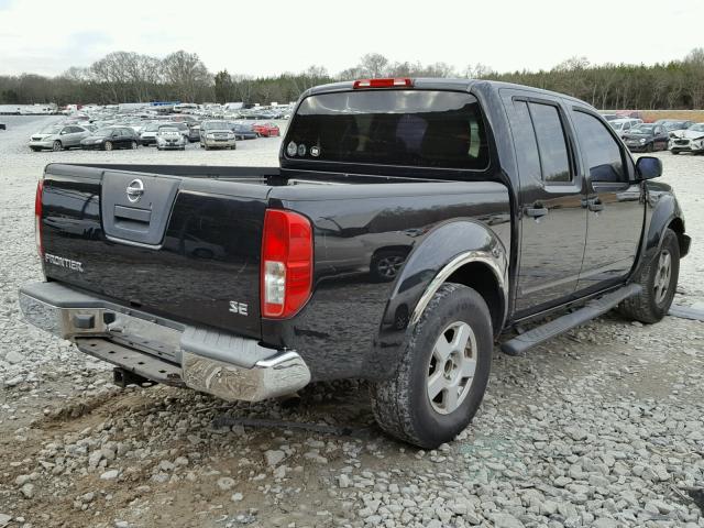 1N6AD07U75C463211 - 2005 NISSAN FRONTIER C BLACK photo 4