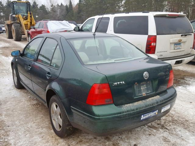 3VWSA29M9XM029959 - 1999 VOLKSWAGEN JETTA GLS GREEN photo 3