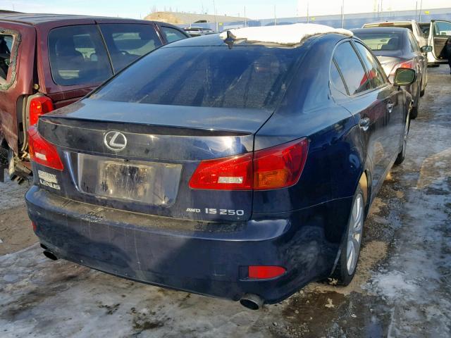 JTHCK262585016543 - 2008 LEXUS IS 250 BLUE photo 4