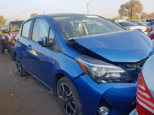 VNKKTUD34GA066459 - 2016 TOYOTA YARIS L BLUE photo 1