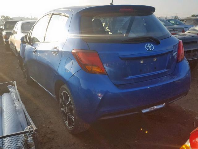 VNKKTUD34GA066459 - 2016 TOYOTA YARIS L BLUE photo 3