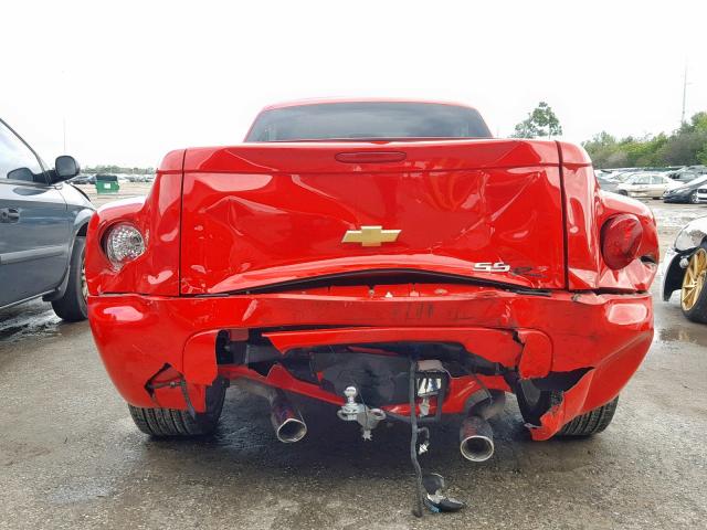 1GCES14P64B110851 - 2004 CHEVROLET SSR RED photo 6