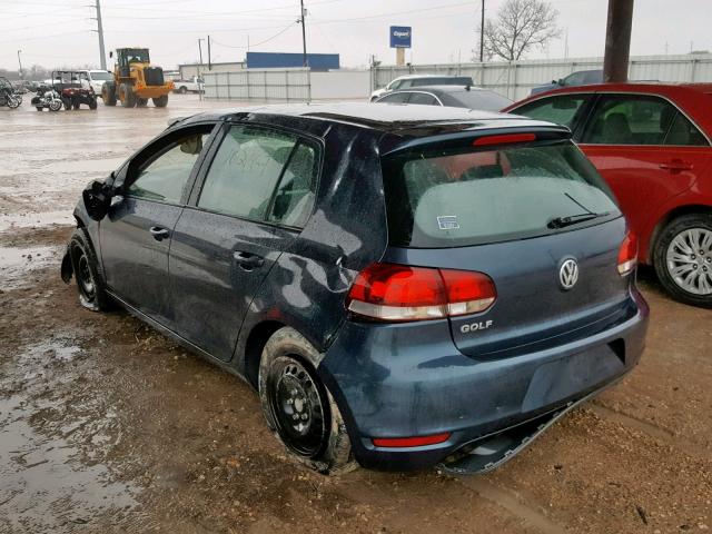 WVWDA7AJ2BW331001 - 2011 VOLKSWAGEN GOLF 蓝色 照片 3