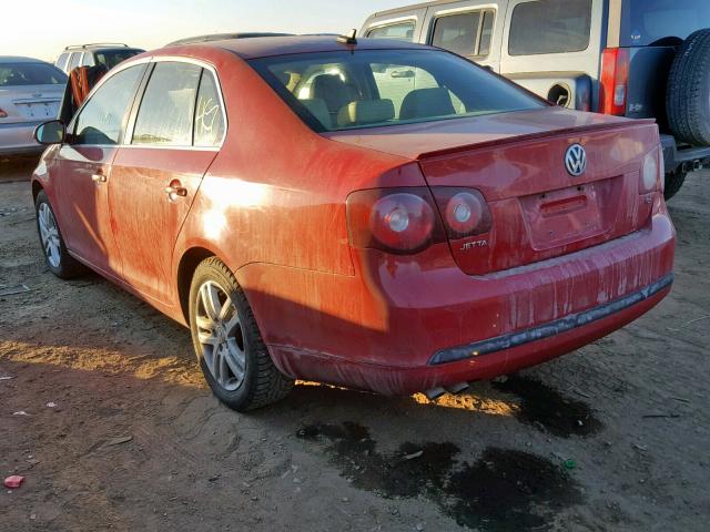 3VWAL71K49M030422 - 2009 VOLKSWAGEN JETTA TDI RED photo 3