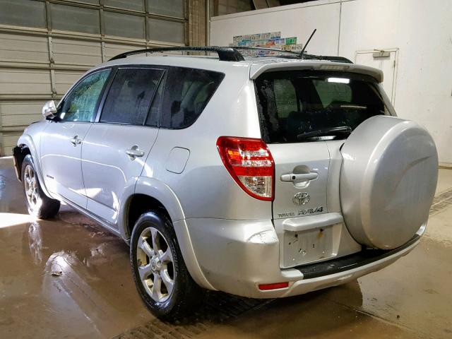 2T3BF31V19W005154 - 2009 TOYOTA RAV4 LIMIT SILVER photo 3