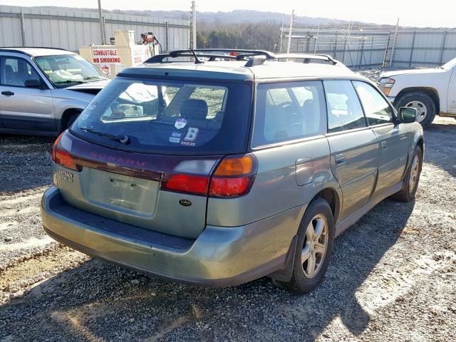 4S3BH806847615431 - 2004 SUBARU LEGACY OUT GREEN photo 4