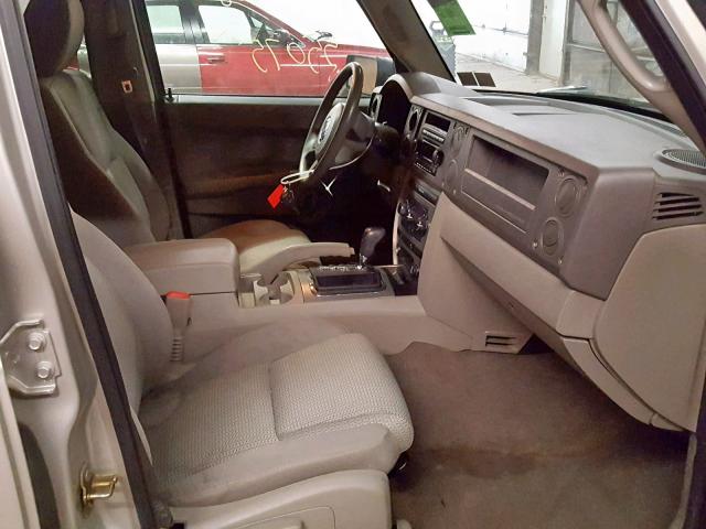 1J8HG48K57C501415 - 2007 JEEP COMMANDER SILVER photo 5