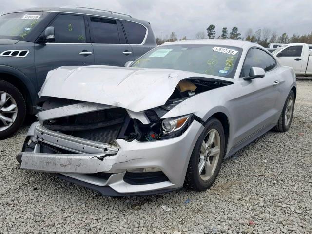 1FA6P8AM0H5225366 - 2017 FORD MUSTANG SILVER photo 2