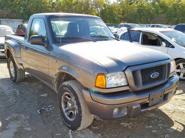 1FTYR10U24PB30571 - 2004 FORD RANGER GRAY photo 1