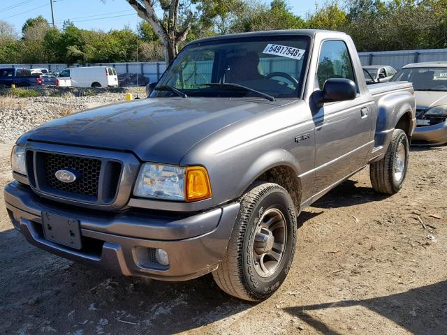 1FTYR10U24PB30571 - 2004 FORD RANGER GRAY photo 2