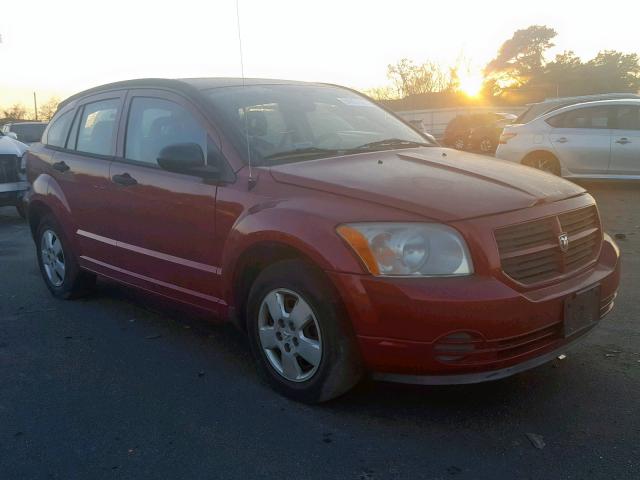 1B3HB28B77D124737 - 2007 DODGE CALIBER RED photo 1