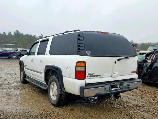 3GKEC16Z55G140903 - 2005 GMC YUKON XL C WHITE photo 3