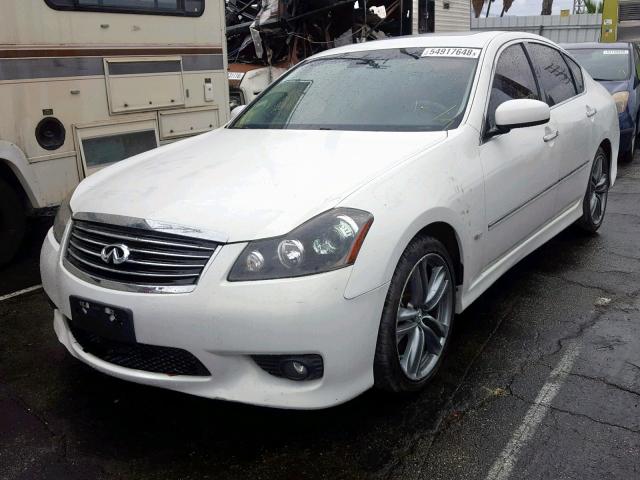 JNKBY01E78M500560 - 2008 INFINITI M45 BASE WHITE photo 2