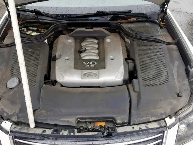 JNKBY01E78M500560 - 2008 INFINITI M45 BASE WHITE photo 7