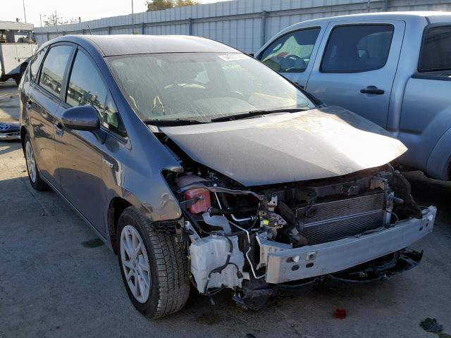 JTDZN3EUXD3285915 - 2013 TOYOTA PRIUS V GRAY photo 1