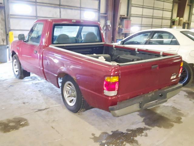 1FTYR10V3XUB09453 - 1999 FORD RANGER RED photo 3