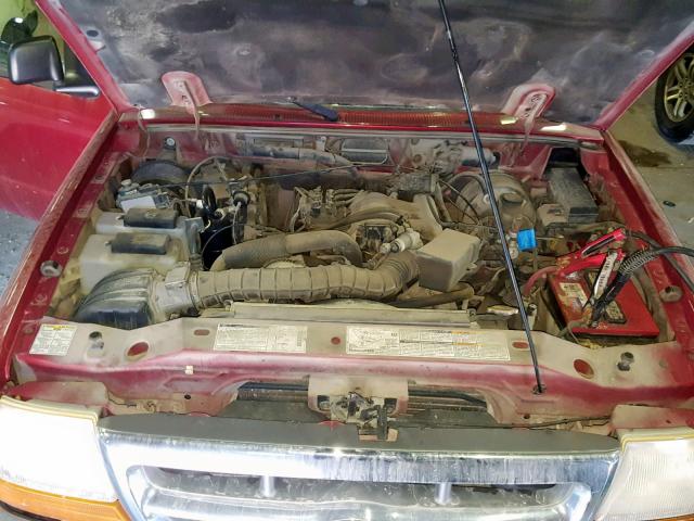 1FTYR10V3XUB09453 - 1999 FORD RANGER RED photo 7