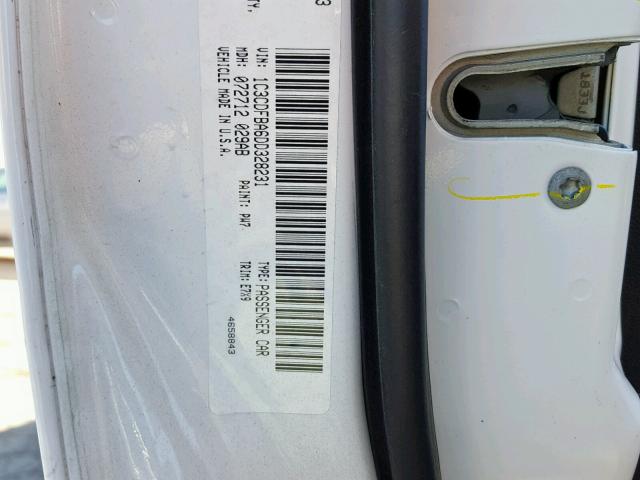 1C3CDFBA6DD328231 - 2013 DODGE DART SXT WHITE photo 10