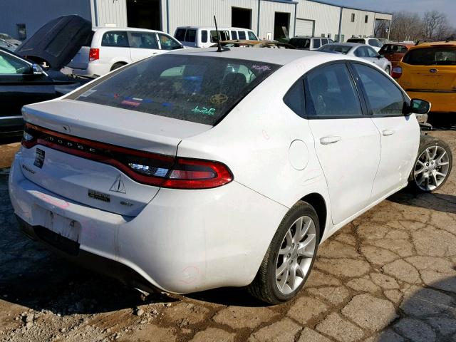 1C3CDFBA6DD328231 - 2013 DODGE DART SXT WHITE photo 4