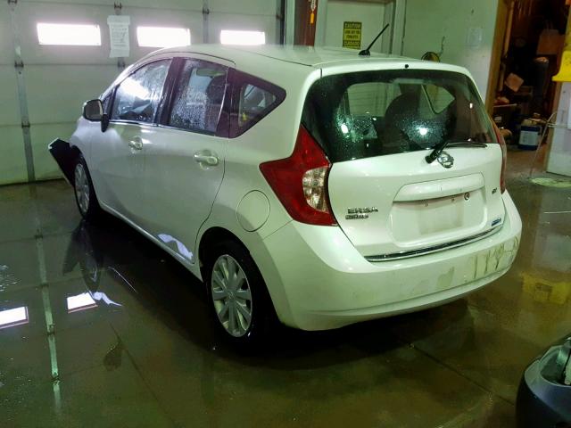 3N1CE2CP7EL391129 - 2014 NISSAN VERSA NOTE WHITE photo 3