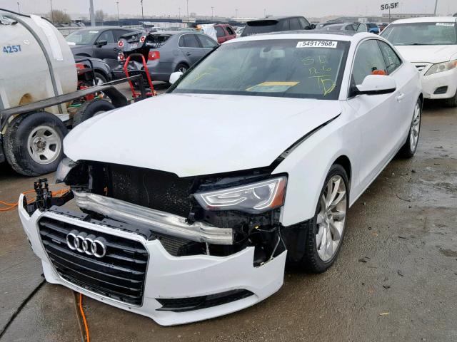 WAUVFAFR7DA015625 - 2013 AUDI A5 PRESTIG WHITE photo 2