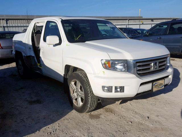 5FPYK1F57EB004780 - 2014 HONDA RIDGELINE WHITE photo 1