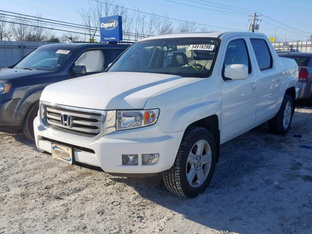 5FPYK1F57EB004780 - 2014 HONDA RIDGELINE WHITE photo 2