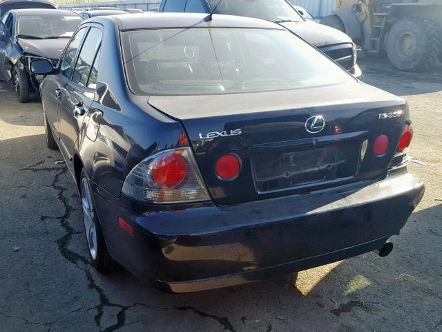 JTHBD192730073943 - 2003 LEXUS IS 300 BLACK photo 3