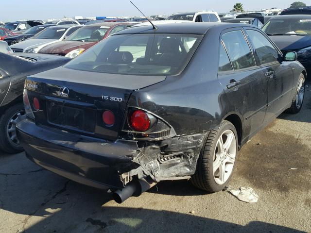 JTHBD192730073943 - 2003 LEXUS IS 300 BLACK photo 4