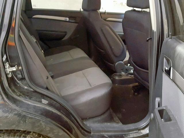 KL1TD66E29B357941 - 2009 CHEVROLET AVEO LS BLACK photo 6