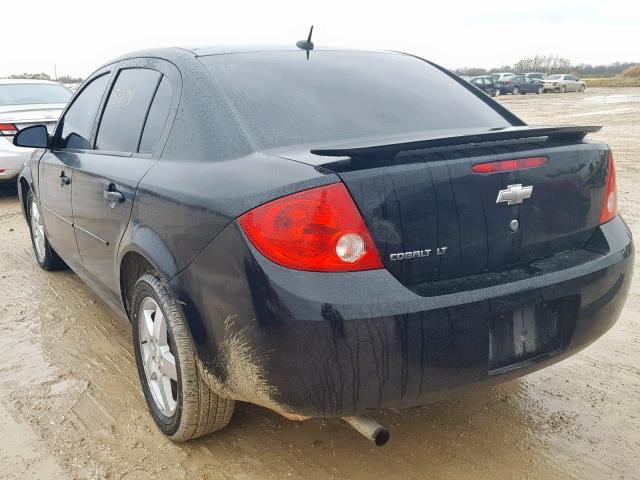 1G1AL58FX87270673 - 2008 CHEVROLET COBALT LT BLACK photo 3