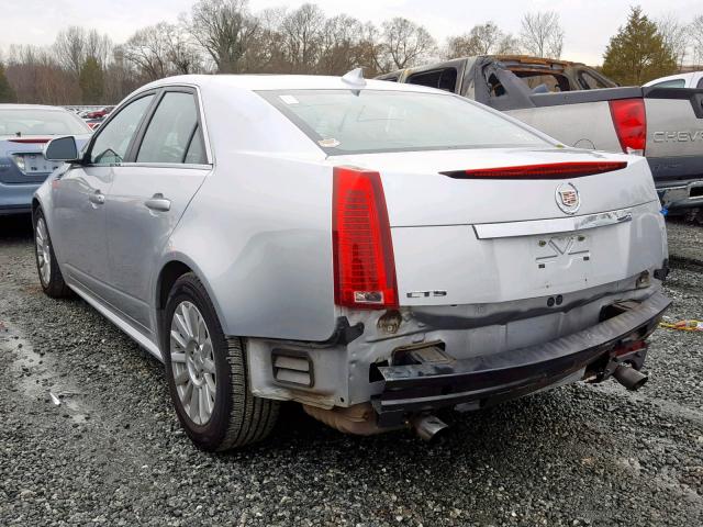 1G6DE5EG5A0128521 - 2010 CADILLAC CTS LUXURY SILVER photo 3