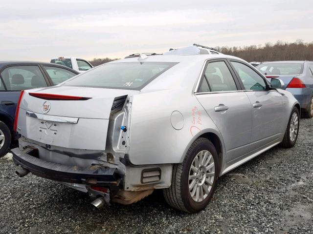 1G6DE5EG5A0128521 - 2010 CADILLAC CTS LUXURY SILVER photo 4