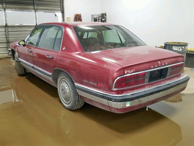 1G4CW52LXRH619246 - 1994 BUICK PARK AVENU BURGUNDY photo 3