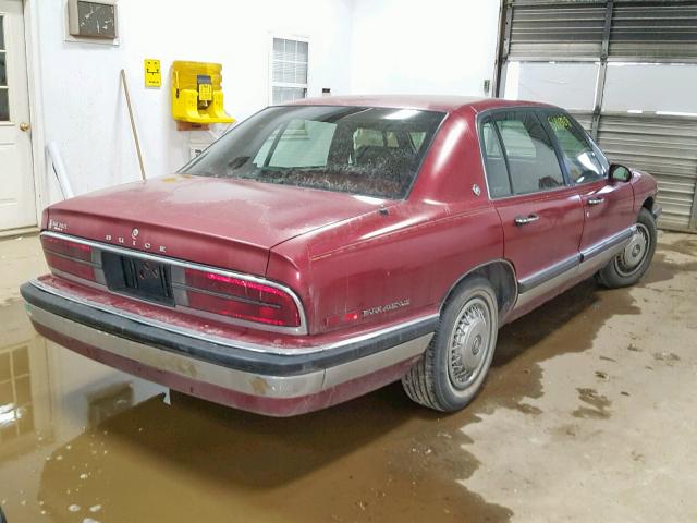 1G4CW52LXRH619246 - 1994 BUICK PARK AVENU BURGUNDY photo 4