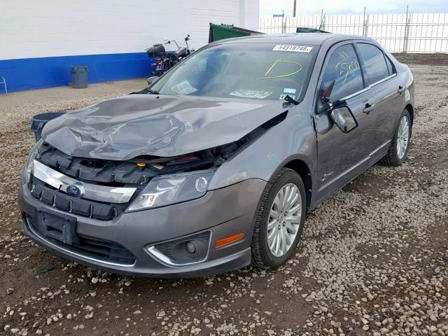 3FADP0L36AR328159 - 2010 FORD FUSION HYB GRAY photo 2