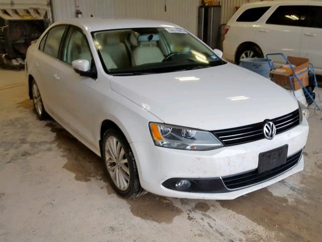 3VWLX7AJ3CM305984 - 2012 VOLKSWAGEN JETTA SEL WHITE photo 1