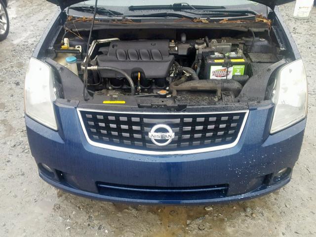 3N1AB61E39L689823 - 2009 NISSAN SENTRA 2.0 BLUE photo 7