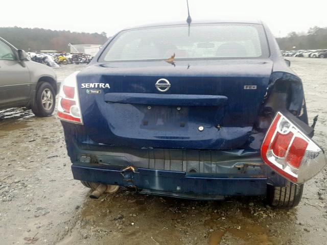 3N1AB61E39L689823 - 2009 NISSAN SENTRA 2.0 BLUE photo 9