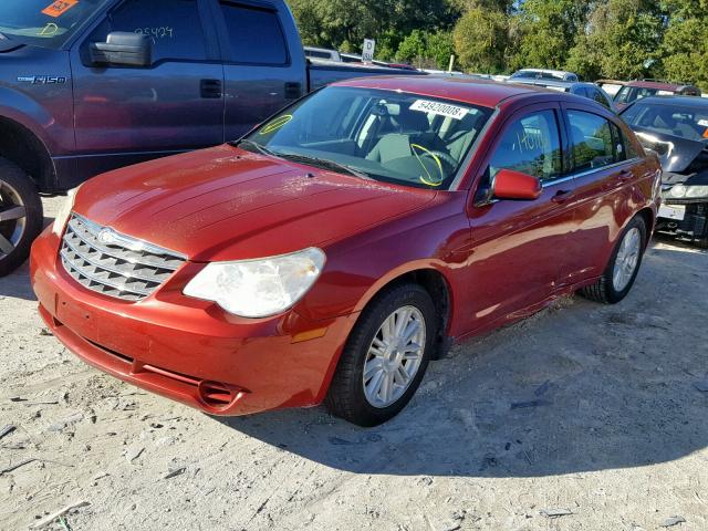 1C3LC56K87N532026 - 2007 CHRYSLER SEBRING TO BURGUNDY photo 2